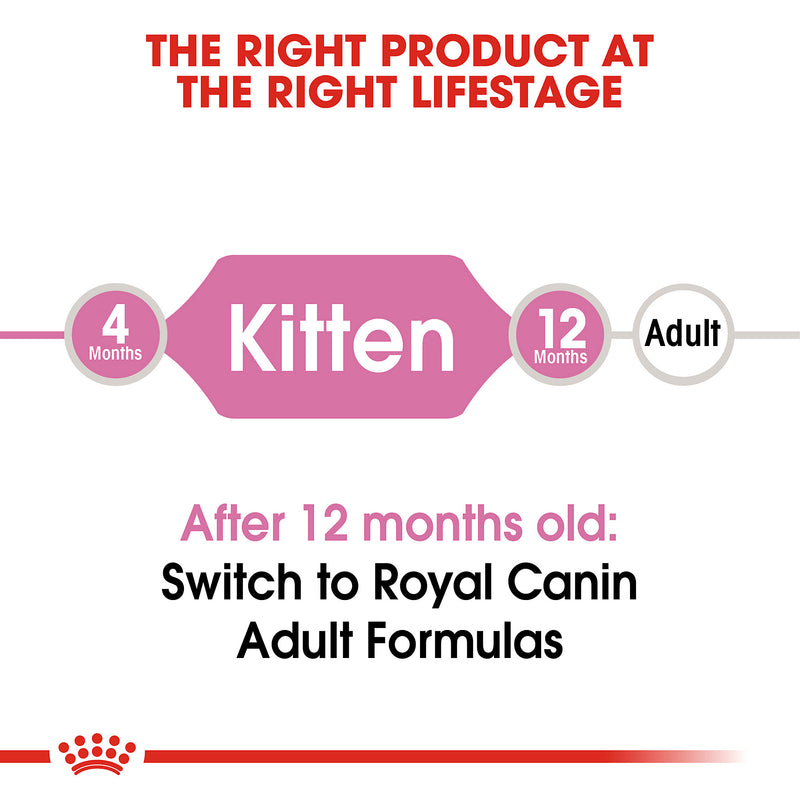 Royal Canin Feline Health Nutrition Kitten Dry Cat Food, 7 Lbs. Bag