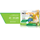 PetAction Pro Flea and Tick Topical Treatment for Dogs, 23-44 Lbs, 3 Count