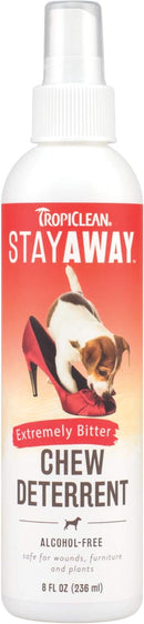 TropiClean Stay Away Chew Deterrent for Cats Dogs Birds Rabbits & Deer 8 oz.