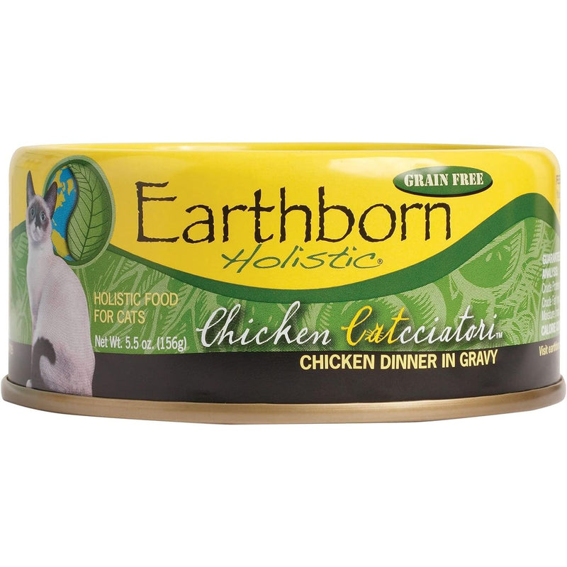 Earthborn Holistic Chicken Catcciatori Grain-Free Moist Cat Food 5.5 oz. 3-Pack