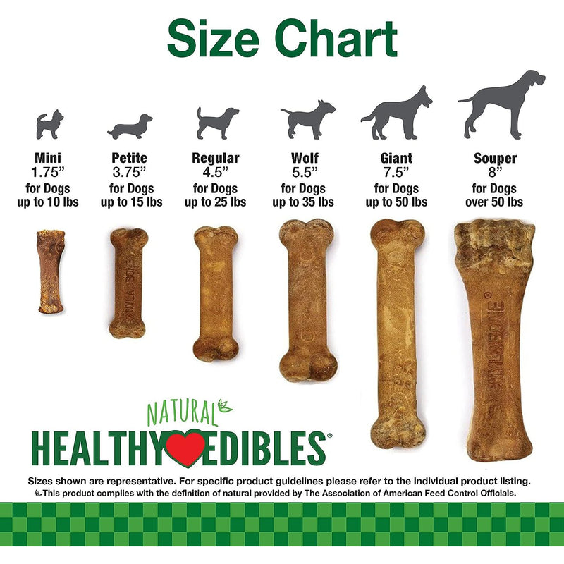 Nylabone Healthy Edibles Puppy Natural Chew Treats Lamb & Apple for XS/Petite 8CT