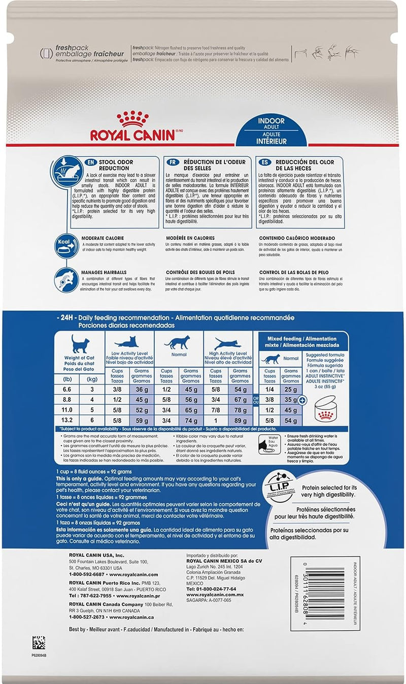 Royal Canin Indoor Adult Dry Cat Food, 7 Lbs. Bag