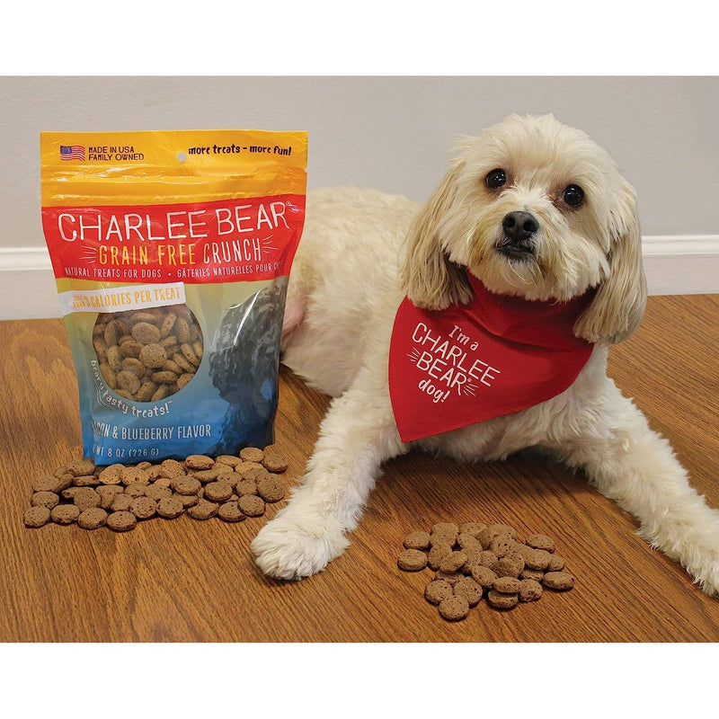 Charlee Bear Grain Free Dog Treats, Bacon & Blueberry Flavor 8 oz. 2-Pack