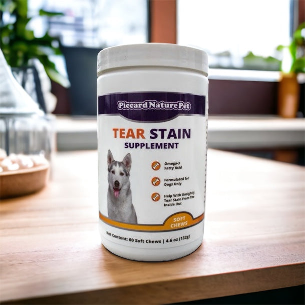 PiccardNaturePets Tear Stain Supplement with Lutein for Dogs 60ct