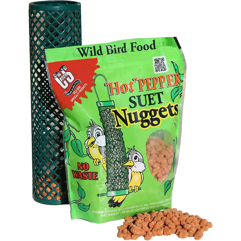 C&S Hot Pepper Suet Nuggets Bird Food 27oz. C&S