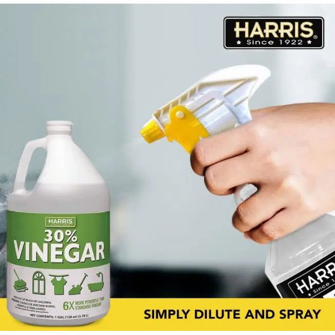 Harris 30% Vinegar 128 Fl. Oz. Gallon 4-Pack Plus Free Sprayer Harris