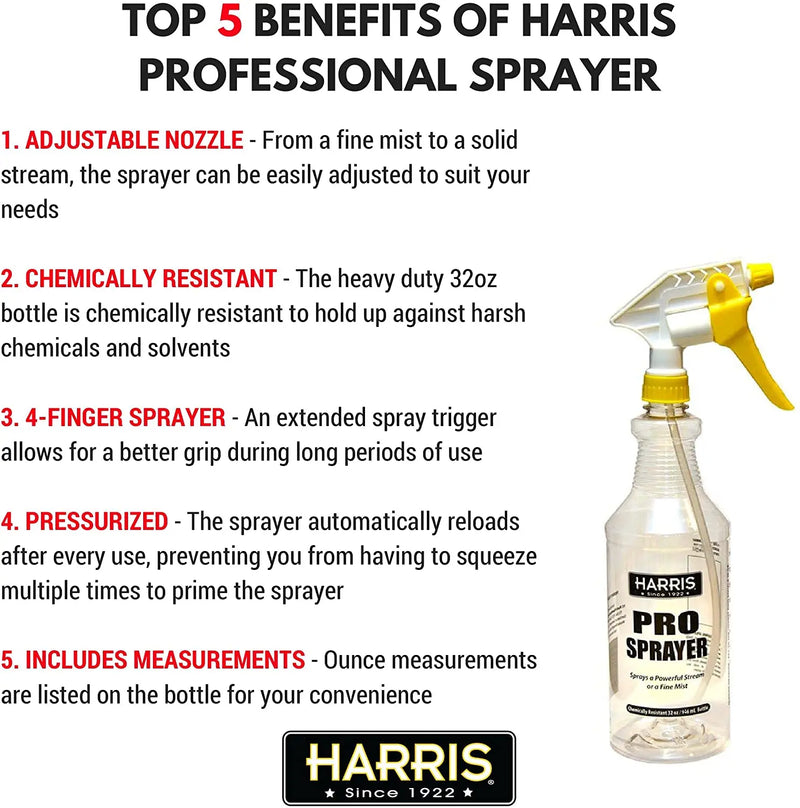 Harris Professional Spray Bottle 32 oz. 3-Pack Harris