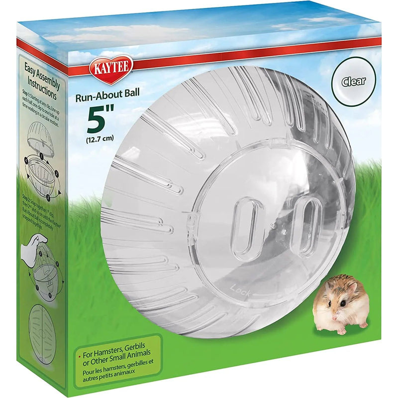 Kaytee 5" Run-About Ball Mini Moon Glow for Hamster Small Animals Kaytee