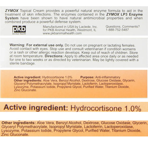 ZYMOX Topical Cream with Hydrocortisone 1 oz.