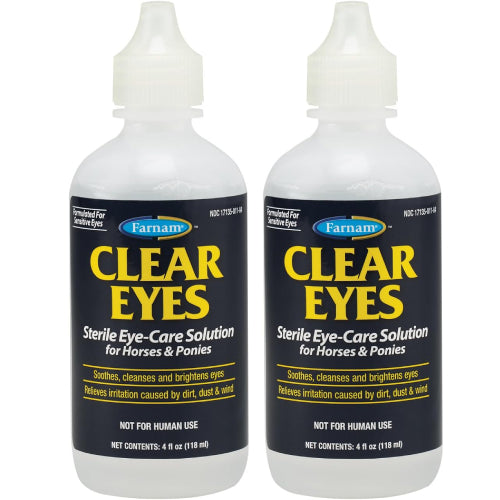 Farnam Clear Eyes Sterile Eye Care Solution Horses 4 oz. 2-Pack