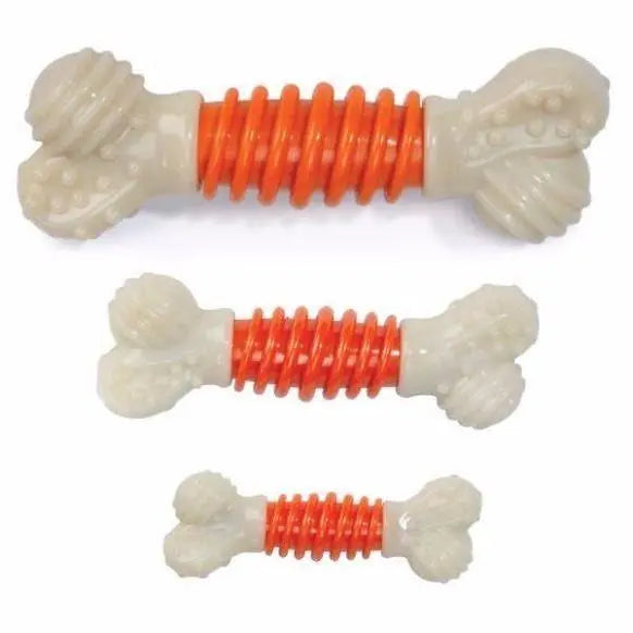 Nylabone Bacon Flavor Dental Bone Chewer Dog Toy Nylabone