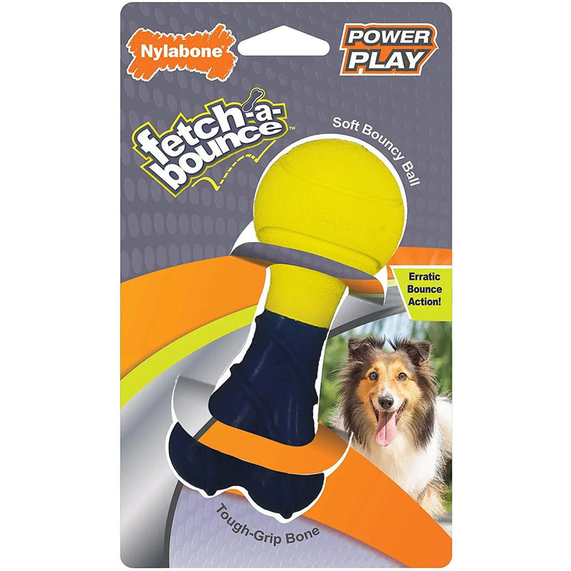 Nylabone Power Play Fetch-A-Bounce Interactive Dog Toy, 5-Inch Nylabone