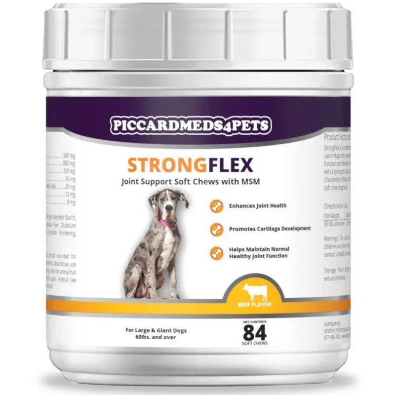 Piccardmeds4pets StrongFlex Joint Support LG Dogs 60+ lbs. 84ct Piccard Meds 4 Pets