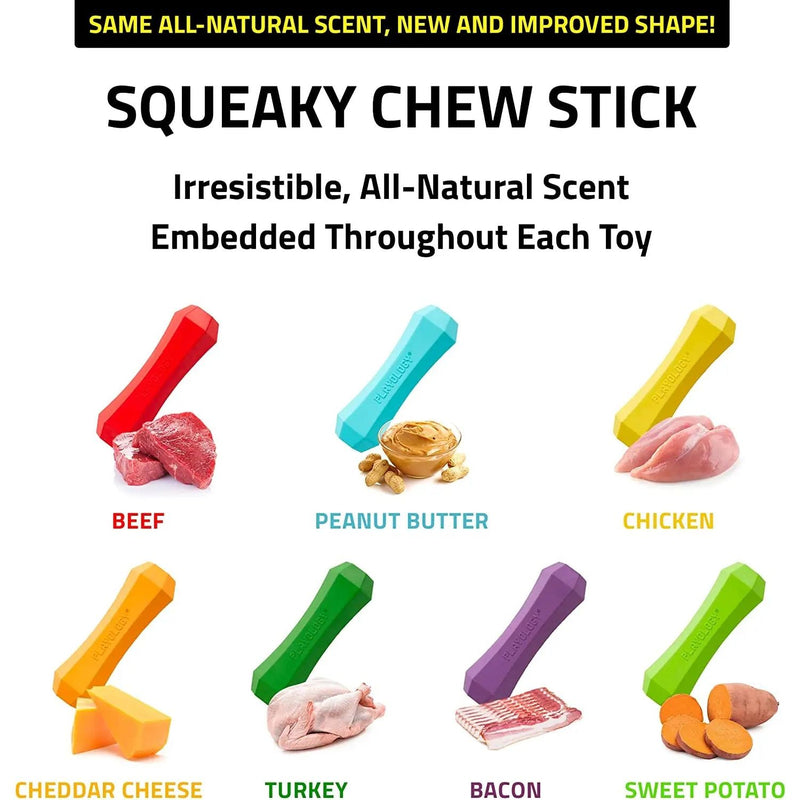 Playology Squeaky All Natural Chicken Chew Stick for Dogs, Large PLAYOLOGY