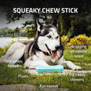 Playology Squeaky Peanut Butter Chew Stick Dog Toys, Medium PLAYOLOGY