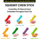 Playology Squeaky Peanut Butter Chew Stick Dog Toys, Medium PLAYOLOGY