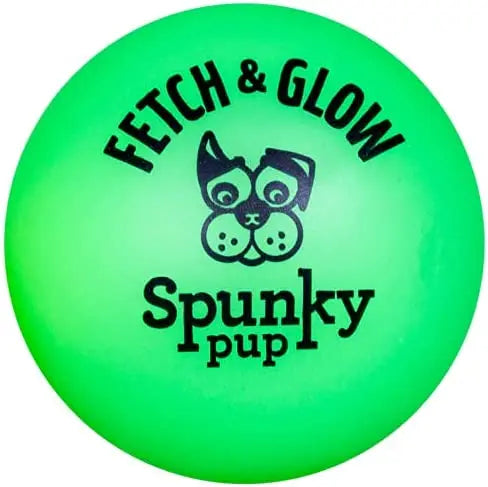 Spunky Pup Fetch & Glow Ball Dog Toy for Large Dogs Spunky