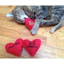 Yeowww Hearrrt Attack Happy Kitty Catnip Toy 4" Yeowww!