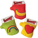 Yeowww! Holiday Catnip Kitten Mittens Cat Toy Green Rainbow Yeowww!