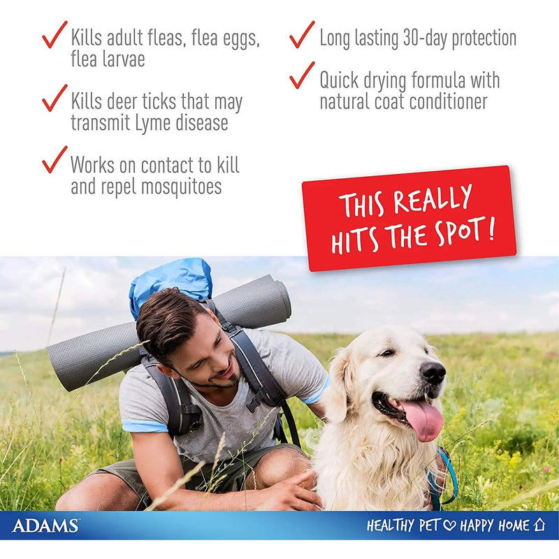 Adams Plus Flea and Tick Spot On for Small Dogs 5-14 lbs. Adams