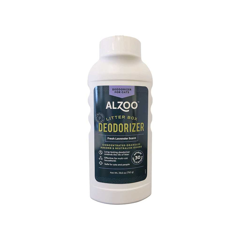 Alzoo Cat Litter Deodorizer Fragrant Fresh Lavender 26 oz. Alzoo