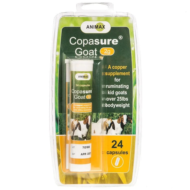 Animax Copasure Kid Goats Copper Supplement 2g 24 Capsules Animax