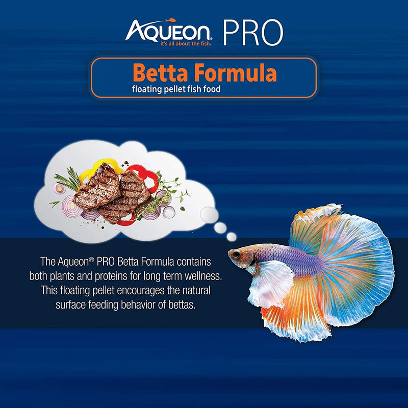 Aqueon Pro Foods Betta Formula Fish Food 1.4 oz. Aqueon