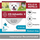 Bayer K9 Advantix II Flea Treatment for Medium Dogs 2 Month Supply Bayer