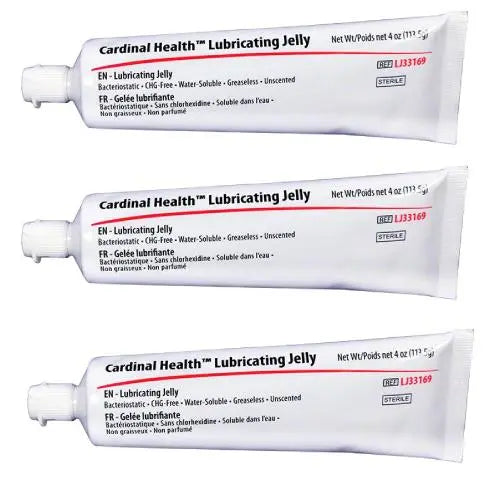 Cardinal Lubricating Jelly 4 oz. Sterile 3-Pack Cardinal Health