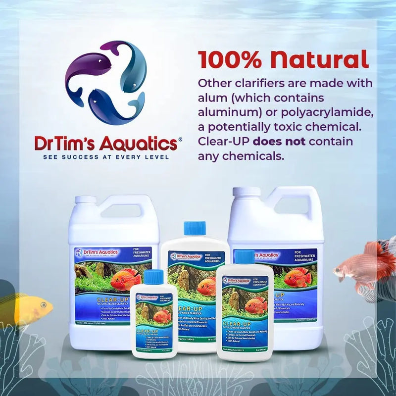 Dr Tim’s Aquatics Freshwater Clear-Up Natural Water Clarifier 4oz. Dr. Tim’s Aquatics