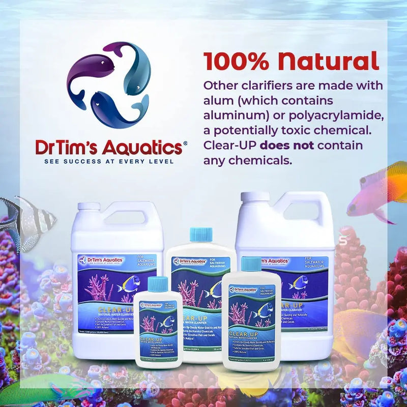 Dr Tim’s Aquatics Saltwater Clear-Up Natural Water Clarifier 4oz. Dr. Tim’s Aquatics