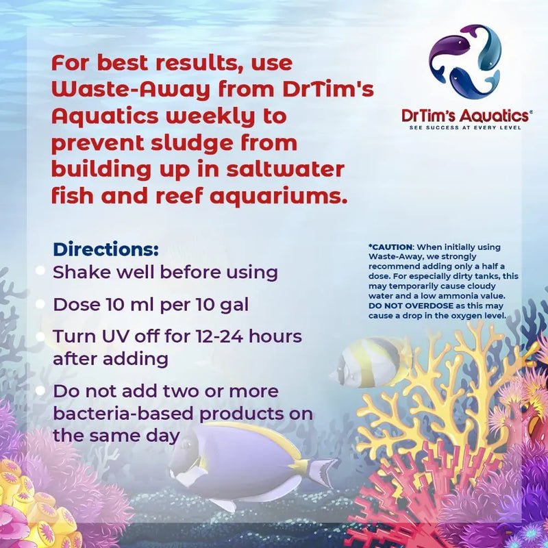 DrTim’s Aquatics Reef Waste-Away Natural Aquarium Cleaner 16 oz. Dr. Tim’s Aquatics