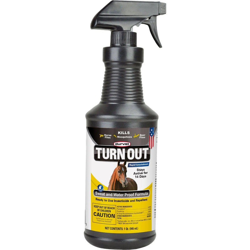 Durvet Turn Out Sweat Insecticide and Repellent Spray 32 oz. Durvet