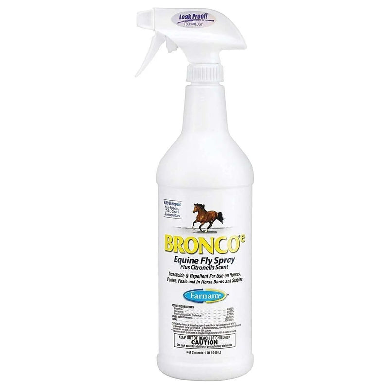 Farnam Bronco Equine Fly Spray Plus Citronella Repellent 32 oz. Farnam