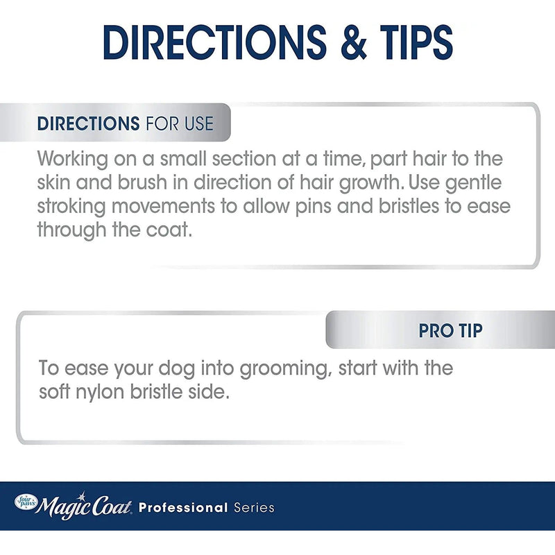 Four Paws Magic Coat Dual Side Combo Brush Four Paws