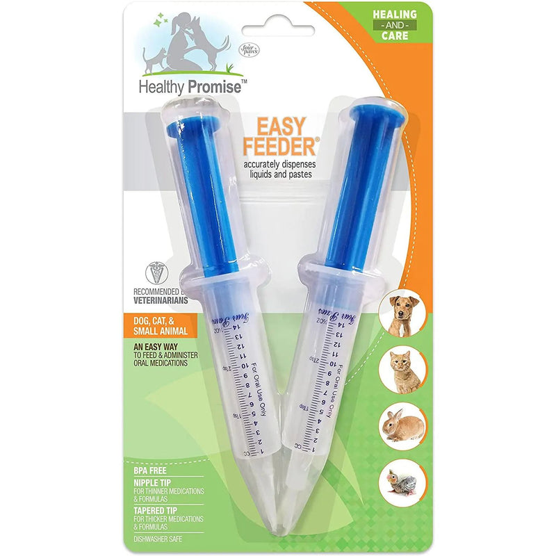 Four Paws Pet Easy Feeder Hand Syringes for Pets 2-Pack four paws