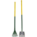 Four Paws Pooper Scooper Rake Set Yellow/Green, Small Four Paws