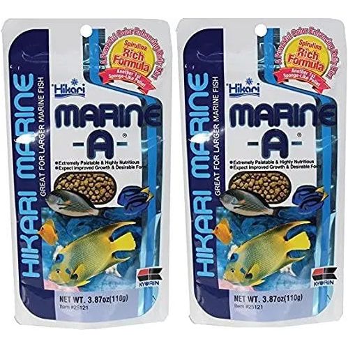 Hikari Marine-A Pellets Fish Food for LG Marine Fish 3.87 oz. Hikari