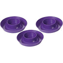 Little Giant Screw-On Poultry Waterer Base 1 Quart Purple 3-Pack Little Giant