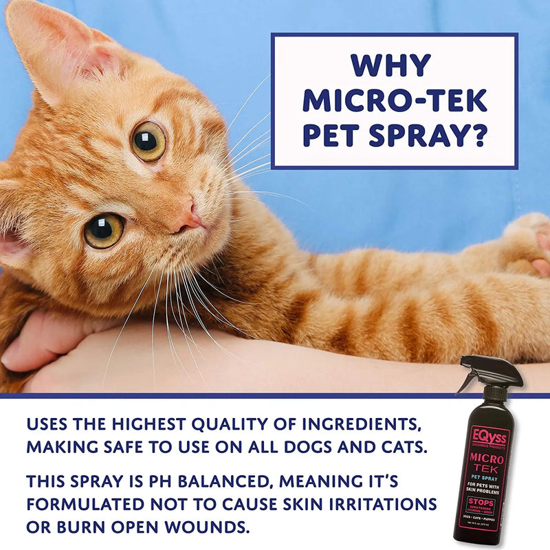 Micro-Tek Maximum Strength Pet Spray for Pet Skin Problems 16oz. Micro-Tek