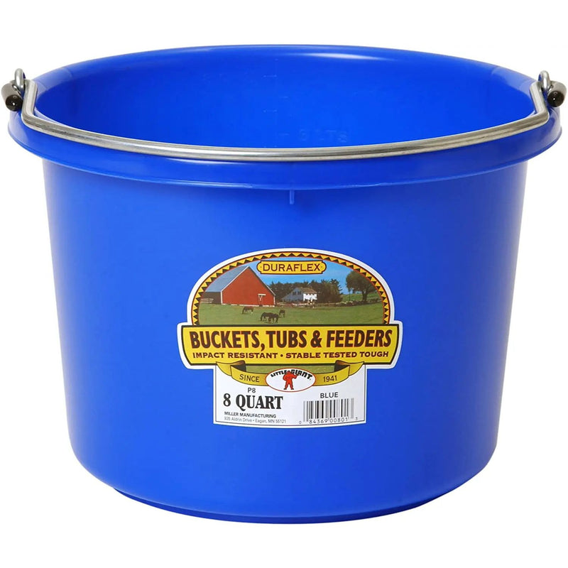 Miller Manufacturing Little Giant Plastic Bucket 8-Quart Blue Miller