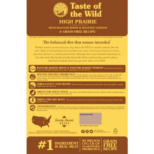 Taste of the Wild High Prairie Canine Recipe Dry Dog Food Diamond Pet Foods