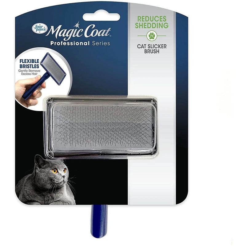 Tender Touch Slicker Brush For Cats Reduces Shedding All Coats Four Paws