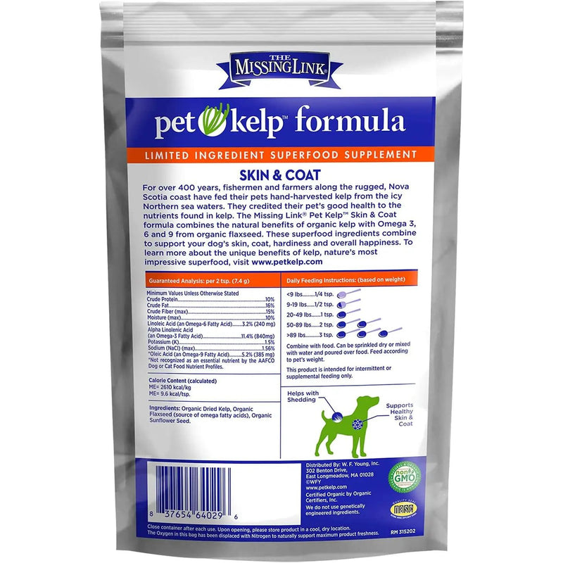 The Missing Link Pet Kelp Formula Skin and Coat Dogs 8 oz. The Missing Link