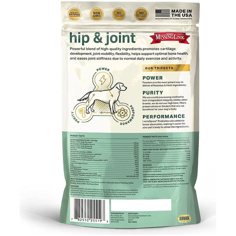 The Missing Link Superfood Hip and Joint Dog Powder 1lb. The Missing Link