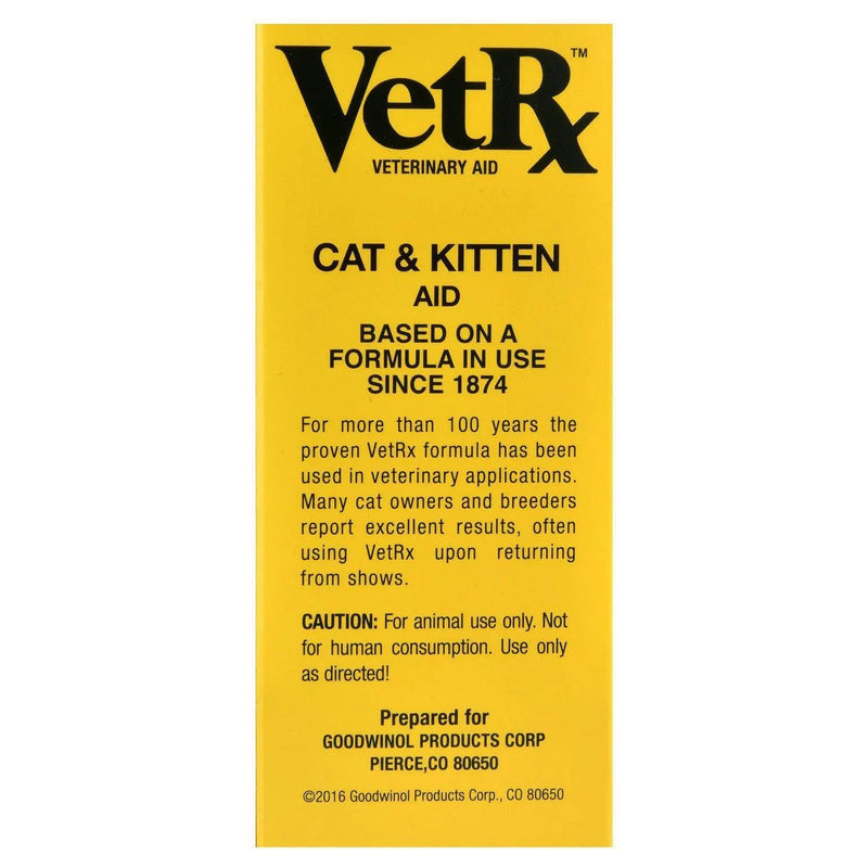 VetRx Cat & Kitten Treatment of Respiratory Ailments Congestion & Allergy 2 oz. Goodwinol