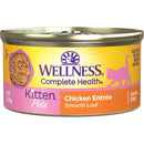 Wellness Complete Health Pâté Kitten Chicken Entrée Canned Wet Cat Food, Single Can Wellness Natural Pet Food