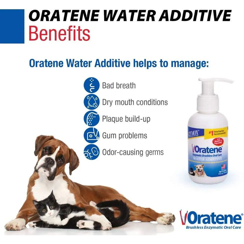 Zymox Oratene Enzymatic Brushless Oral Care Water Additive 8 oz. ZYMOX