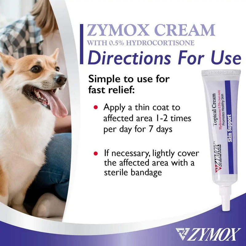 Zymox Topical Cream Infection and Wound Care 1oz. ZYMOX