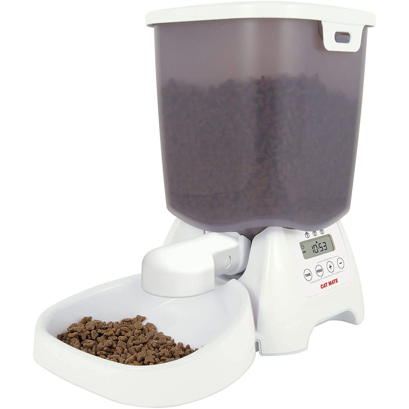 Cat Mate C3000 Automatic Dry Food Feeder for Cats & Small Dogs Closer Pets